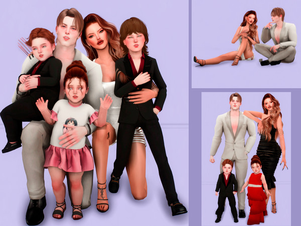 Sims 4 —  Random Portrait PosePack by couquett — Hi Guys, this another posepack for your afamily sims, I really hope you