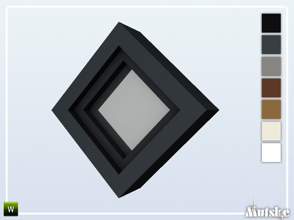Sims 4 — Bardon Window Dormer Tilted Small 1x1 by Mutske — Part of the Bardon Constructionset. Made by Mutske@TSR.