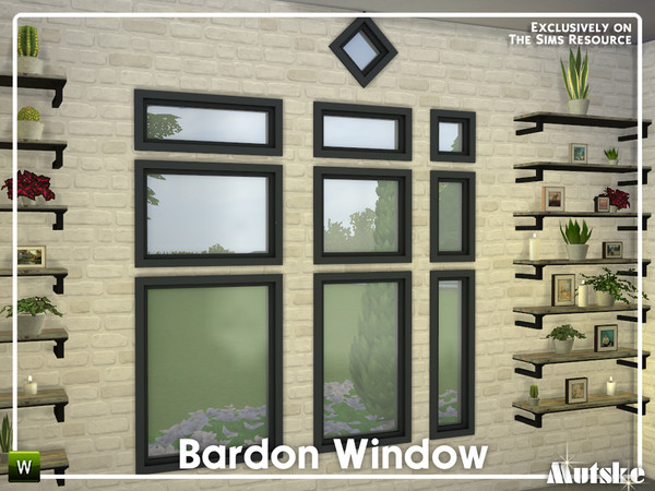 Sims 4 — Bardon Constructionset Part 2 by Mutske — This set has a modern and industrial look. Works great with part 1.