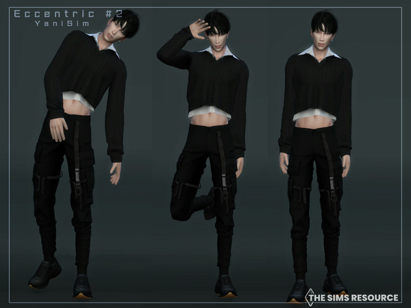 Sims 4 — Eccentric #2 (Pose Pack) by YaniSim — Eccentric model poses for your male sims I hope you enjoy them~ Contains