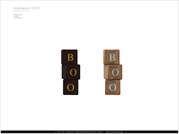 Sims 4 — Halloween 2021 - boxes Boo by Severinka_ — Boxes Boo From the set 'Halloween 2021' Build / Buy category: Decor /