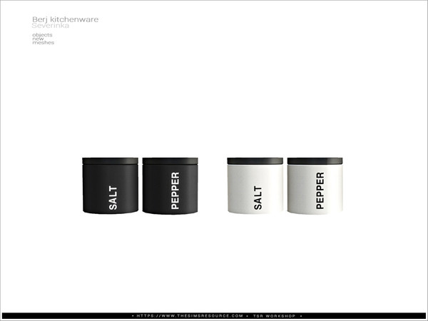 Sims 4 — Berj kitchenware - small jars by Severinka_ — Small jars for bulk products From the set 'Berj kitchenware' Build
