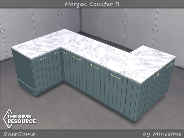Sims 4 — Morgan Counter B by Mincsims — All Lods included. 10 swatches