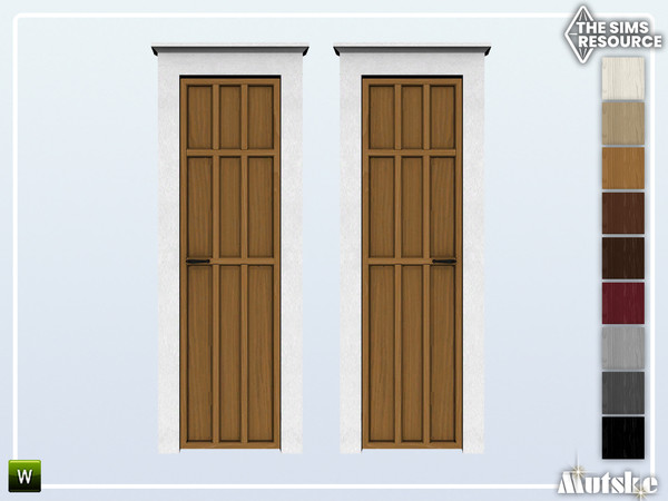 Sims 4 — Myron Door A 1x1 by Mutske — Part of the Myron Constructionset. Made by Mutske@TSR.