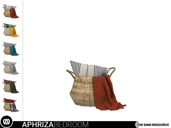 Sims 4 — Aphriza Wicker Basket by wondymoon — - Aphriza Bedroom - Wicker Basket - Wondymoon|TSR - Creations'2021