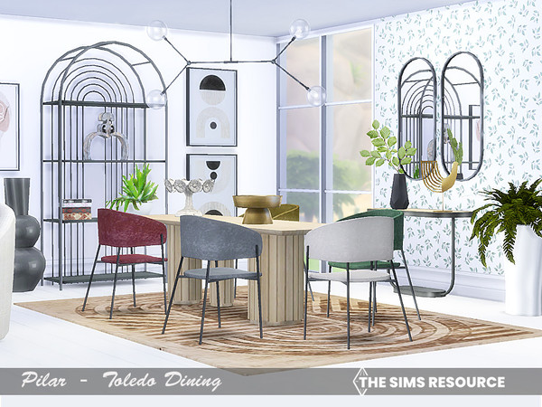 Sims 4 — Toledo Dining by Pilar — Playing with the shapes