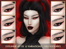 Sims 4 — [PATREON] EYELINER #118 by Jul_Haos — - CATEGORY: EYELINER - 6 VARIATIONS - SLIDERS COMPATIBLE - GENDER - FEMALE