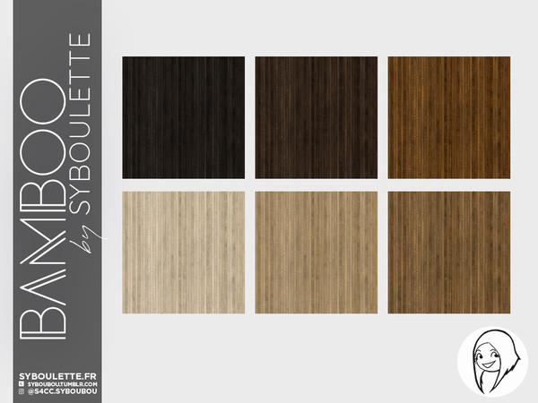 Sims 4 — Bamboo - Bamboo Floor by Syboubou — Simple bamboo floor for tropical builds !