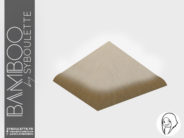 Sims 4 — Bamboo - Rooftrim by Syboubou — Thatch roofi trim for tropical builds ! Will match the bamboo roof.