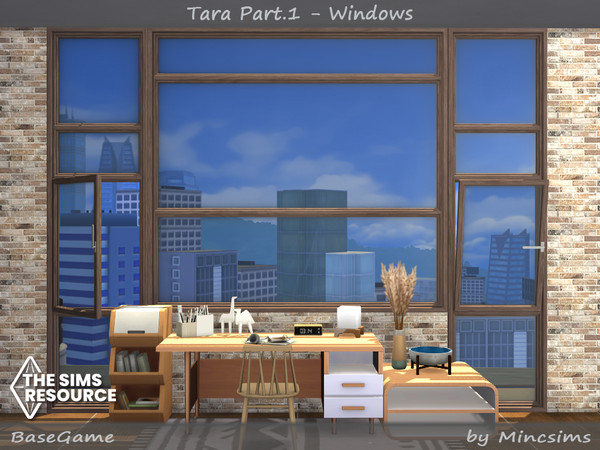 Sims 4 — Tara Part.1 - Windows by Mincsims — The set consists of 18 windows which is in modern style. Part.1 is for
