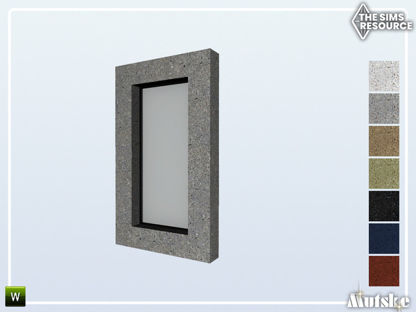 Sims 4 — Jasper Window Counter 1x1 by Mutske — Part of the Jasper Constructionset. Made by Mutske@TSR.