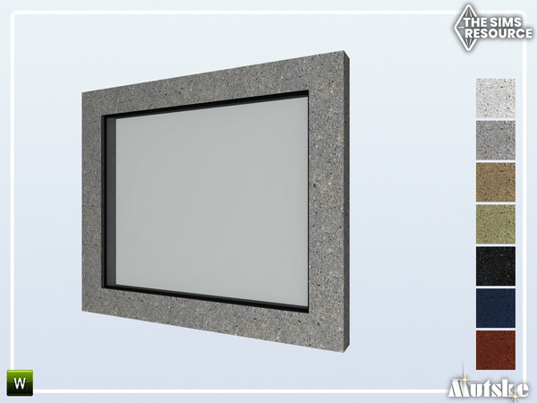 Sims 4 — Jasper Window Counter 2x1 by Mutske — Part of the Jasper Constructionset. Made by Mutske@TSR.