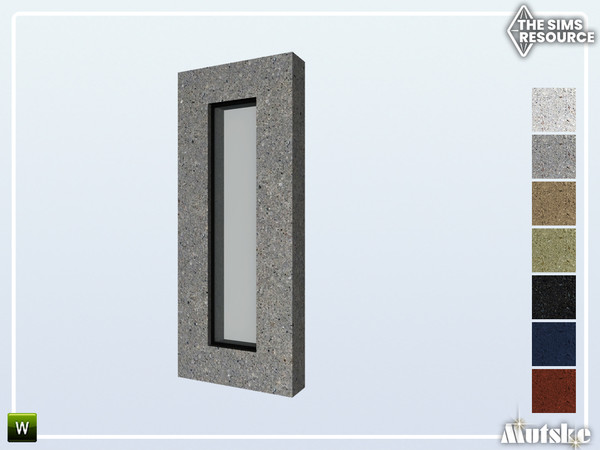 Sims 4 — Jasper Window Counter Small by Mutske — Part of the Jasper Constructionset. Made by Mutske@TSR.
