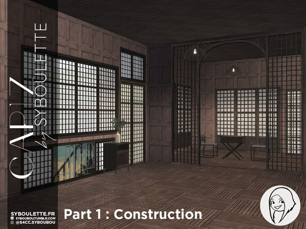 Sims 4 — Patreon Early Release - Capiz set - Part 1: Construction by Syboubou — This set came from a suggestion from a