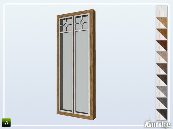 Sims 4 — Hinton Window Tall 1x1 by Mutske — Part of the construtionset Hinton. Made by Mutske@TSR.