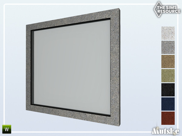 Sims 4 — Jasper Window Tall 3x1 by Mutske — Part of the Jasper Constructionset. Made by Mutske@TSR.