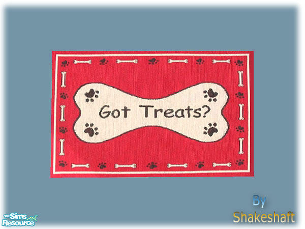 Sims 2 — Pet Feeding Mats -  Mesh by Shakeshaft — Part of a set of Pet Feeding Mats to keep your sims floors clean!! set