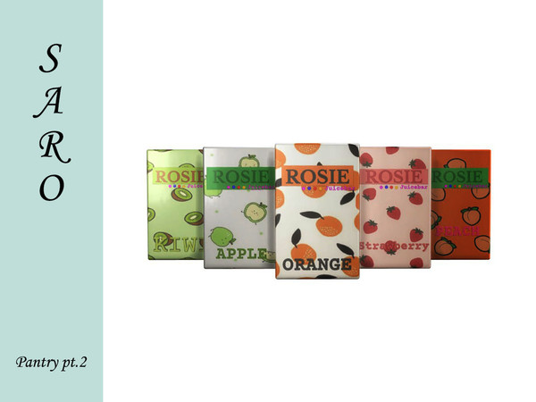 Sims 4 — SAROPantry2 juicebox by SSR99 — Small bokses of juice!