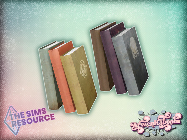 Sims 4 — Brighterie - Books by ArwenKaboom — Base game books in 4 recolors. You can find all items by searching