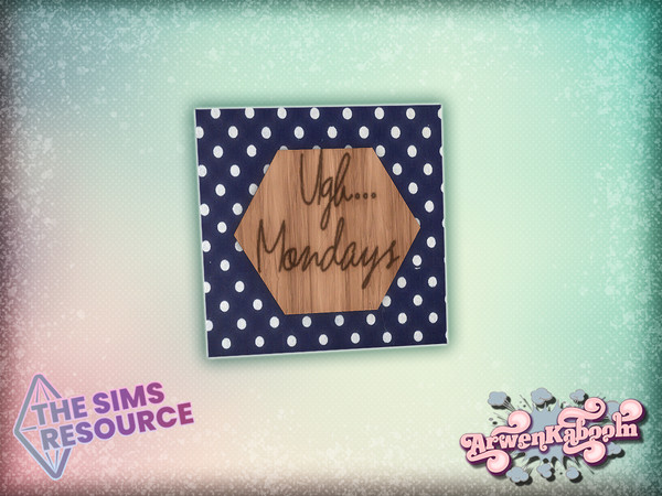 Sims 4 — Brighterie - Picture by ArwenKaboom — Base game picture in 8 recolors. You can find all items by searching