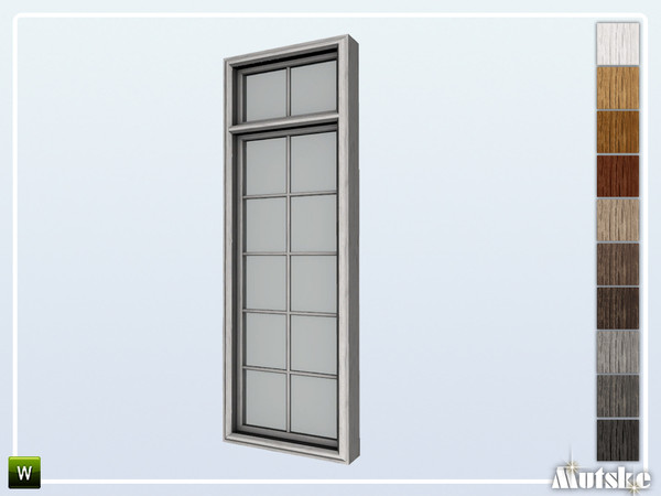 Sims 4 — Leeds Window Tall 1x1 by Mutske — Part of the construtionset Leeds. Made by Mutske@TSR.