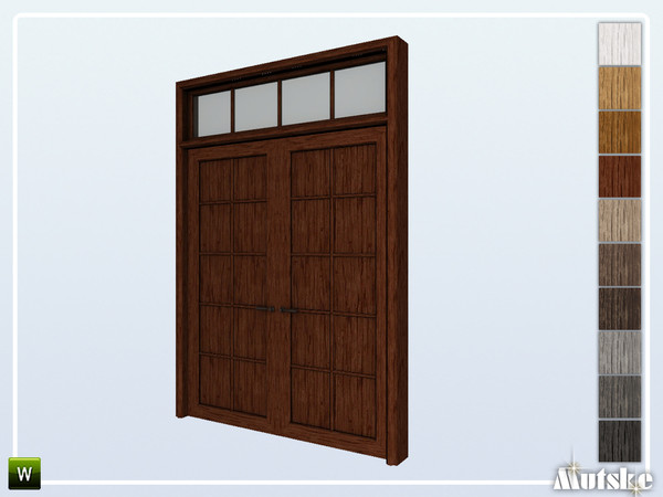Sims 4 — Leeds Door Privat 2x1 by Mutske — Part of the construtionset Leeds. Made by Mutske@TSR.