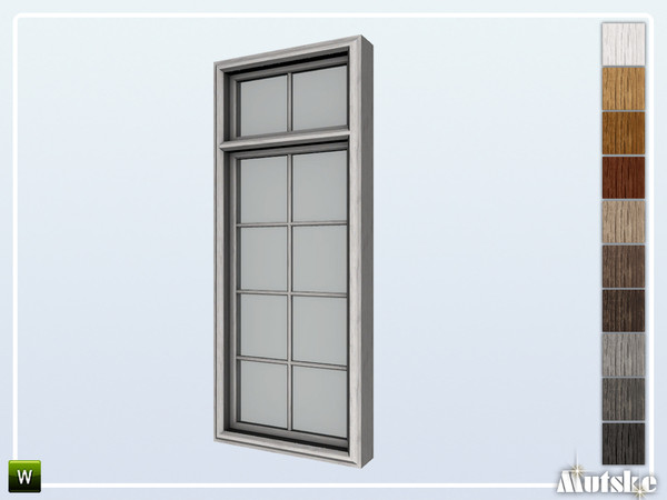 Sims 4 — Leeds Window Middle A 1x1 by Mutske — Part of the construtionset Leeds. Made by Mutske@TSR.