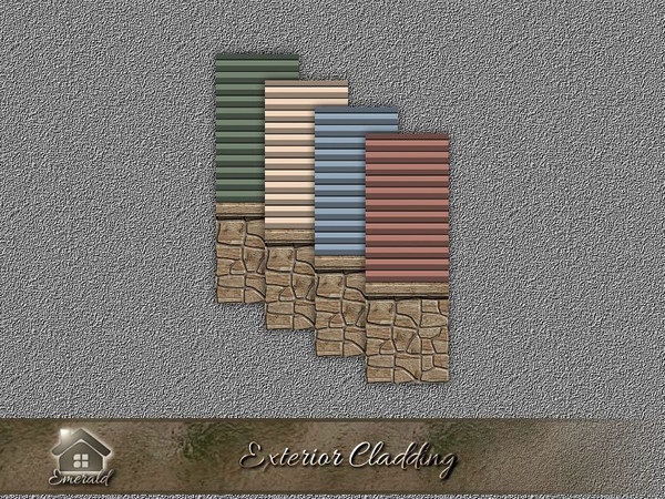 Sims 4 — extcladding_S1 by Emerald — Exterior Cladding is the best way to protect your home from the weather.