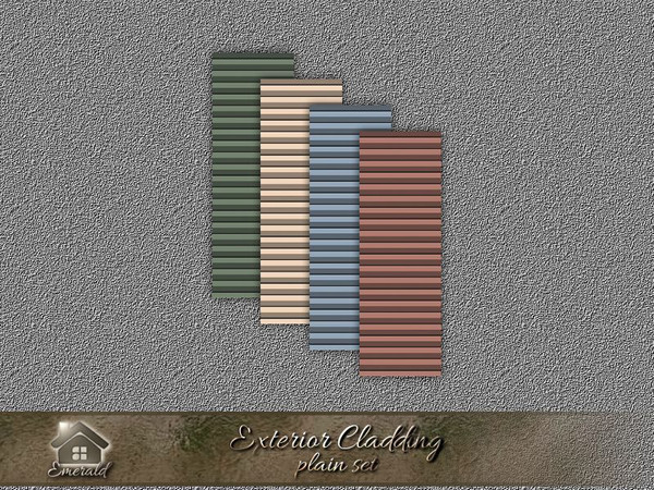 Sims 4 — extcladdingP_S1 by Emerald — Exterior Cladding is the best way to protect your home from the weather.