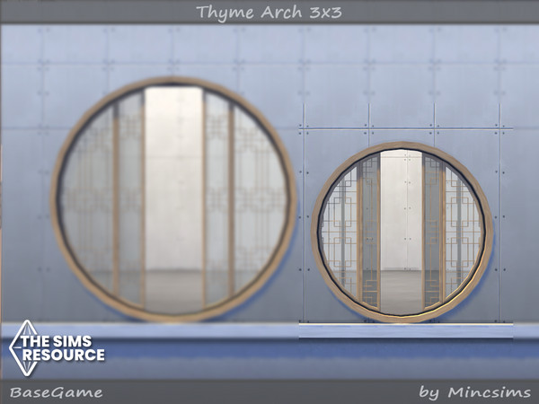 Sims 4 — Thyme Arch 3x3 by Mincsims — Basegame Compatible 8 swatches