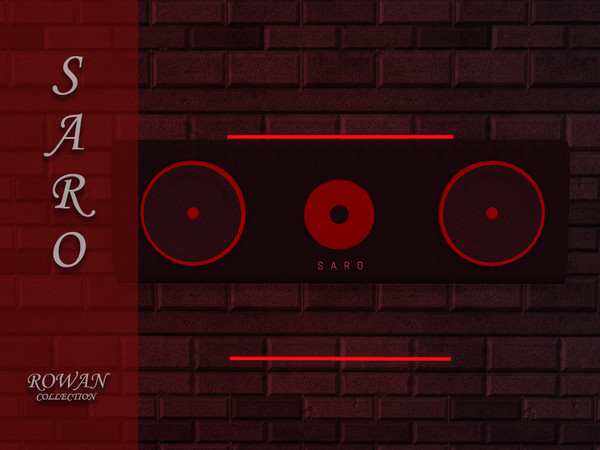 Sims 4 — SAROrowan speaker by SSR99 — Some big speakers, and 8 colors!