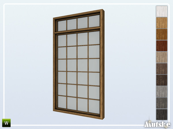Sims 4 — Leeds Window Model 6 Mid Wall 2x1 by Mutske — Part of the construtionset Leeds. Made by Mutske@TSR.