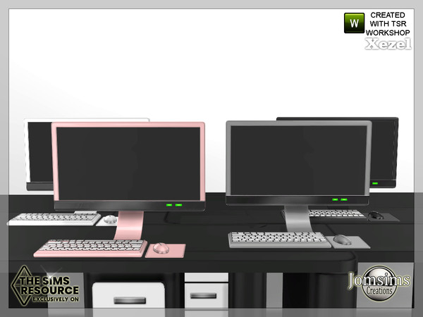 Sims 4 — xezel office PC by jomsims — xezel office PC