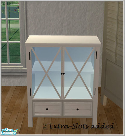 Sims 2 — Bedroomdeco - Nighttable by Sasilia — 2 extra-slots added