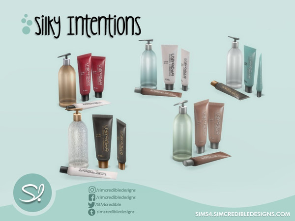 Sims 4 — Silky Intentions Perfume and Lotions by SIMcredible! — by SIMcredibledesigns.com available at TSR 5 colors