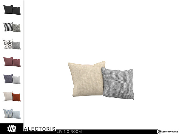 Sims 4 — Alectoris Cushions I by wondymoon — - Alectoris Living Room - Cushions I - Wondymoon|TSR - Creations'2022