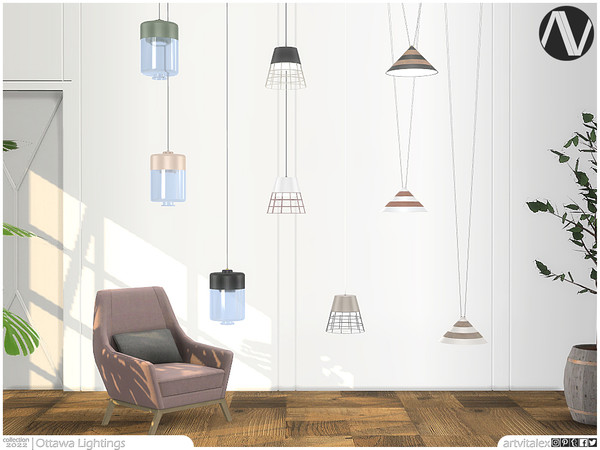 Sims 4 — Ottawa Lightings by ArtVitalex — Lighting Collection | All rights reserved | Belong to 2022 ArtVitalex@TSR -