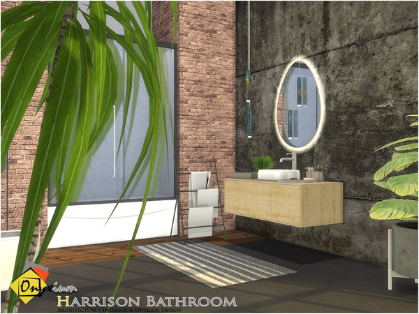 Sims 4 — Harrison Bathroom by Onyxium — Onyxium@TSR Design Workshop Bathroom Collection | Belong To The 2022 Year