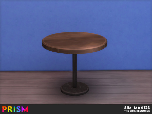 Sims 4 — Round Table by sim_man123 — A simple round dining table, the perfect place to gather with friends and share some