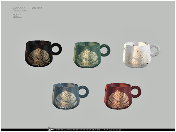 Sims 4 — Japandi - tea cup empty by Severinka_ — Tea cup empty From the set 'Japandi Tea set' Build / Buy category: Decor
