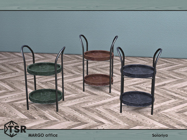 Sims 4 — Margo Office. End Table by soloriya — End table. Part of Margo Office set. 3 color variationss. Category: