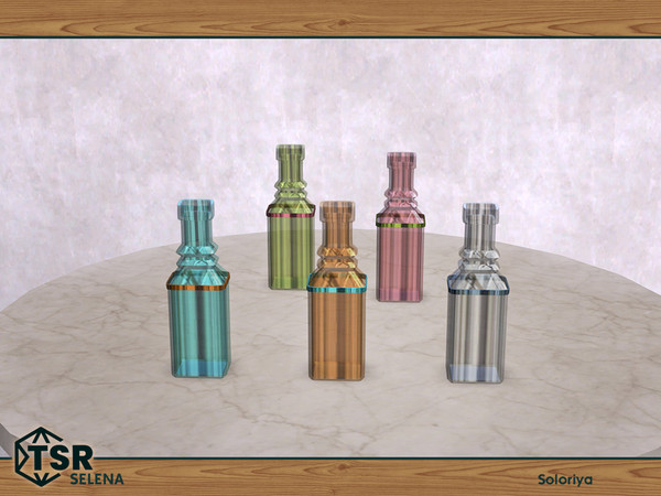 Sims 4 — Selena. Bottle, v3 by soloriya — Bottle, version three. Part of Selena set. 5 color variations. Category: