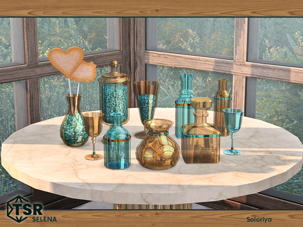 Sims 4 — Selena by soloriya — A set of decorative objects for any rooms. Eveyrthing can be found in category Decorative -