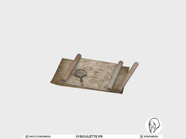 Sims 4 — Archeology - Treasure Maps by Syboubou — Those are treasure and ancient maps !