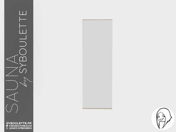Sims 4 — Sauna - Short mid section window by Syboubou — This a seamless glass window to create an unlimited sauna window.