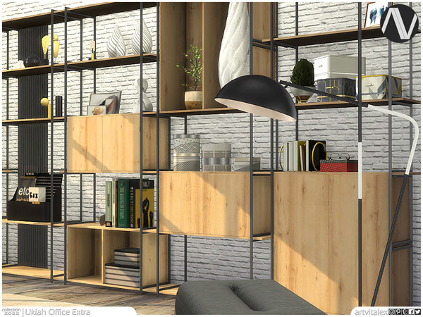 Sims 4 — Ukiah Office Extra by ArtVitalex — Office And Study Room Collection | All rights reserved | Belong to 2022