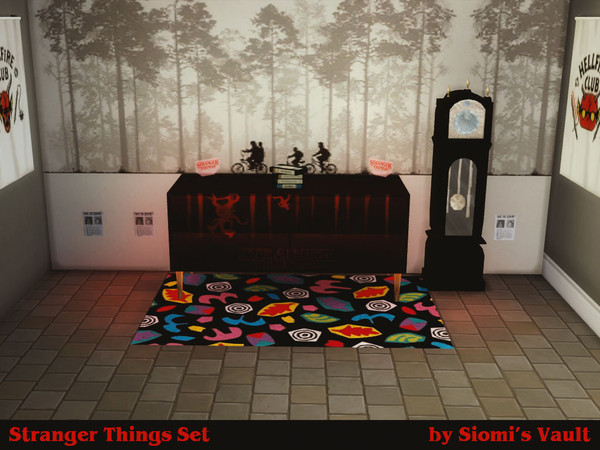 Sims 4 — STSet by siomisvault — Hi it's me again! And .... I can't wait for the 2nd part of Stranger things so made this