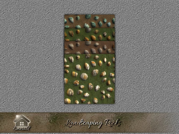 Sims 4 — ldscprocks_1 by Emerald — Landscaping rocks will give a more attractive and unique look for your garden.