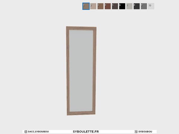Sims 4 — A-frame - Window 1x3 by Syboubou — This is a modular window for short wall.