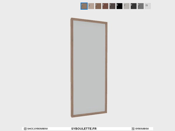 Sims 4 — A-frame - Window 2x5 by Syboubou — This is a modular window for tall wall.